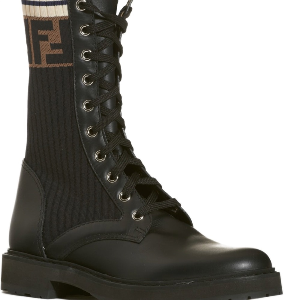 Authentic Fendi combat boots! New w/ original box